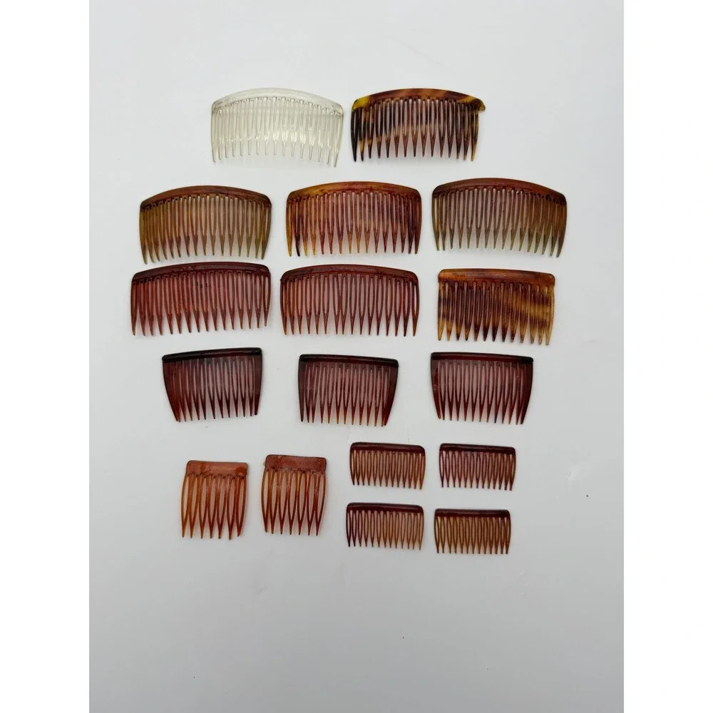 NOS Vintage 1995 Goody Kant-Slip Clear Hair Side Combs Made in USA Plus Open Lot